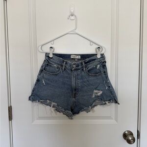 Abercrombie & Fitch Curve Love High Rise The Cutoff Short